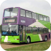 Purple, green and white livery